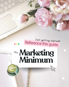 marketing bare minimum spelled out